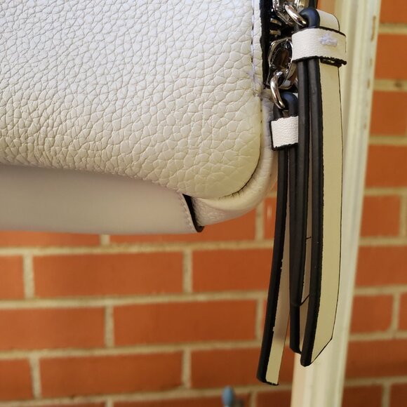 BNWT CALVIN KLEIN BRENDA convertible satchel / adjustable shoulder cherub white - Picture 6 of 11